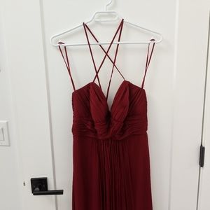 Amsale Floor Length Flowy Dress